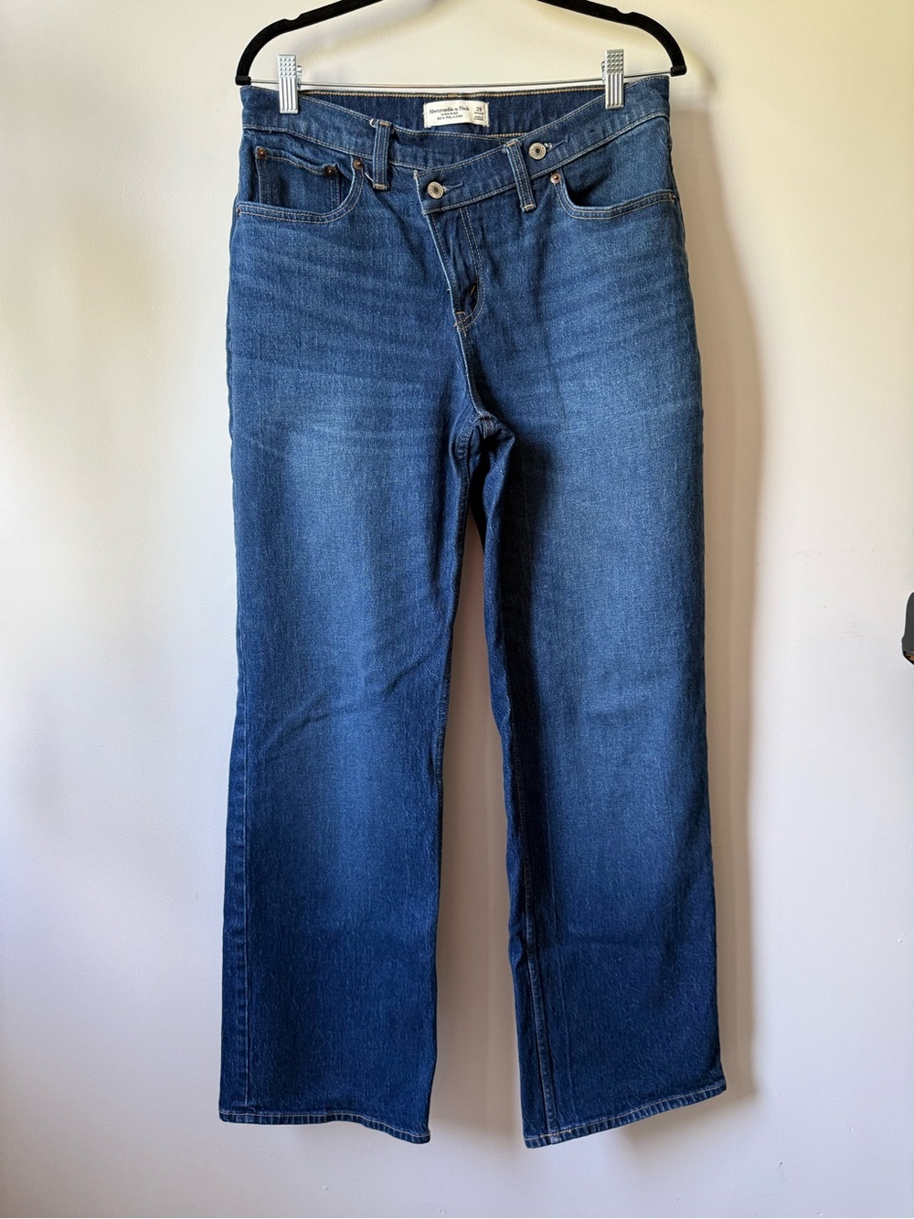 Abercrombie & Fitch Women's Dark Blue Bootcut Jeans